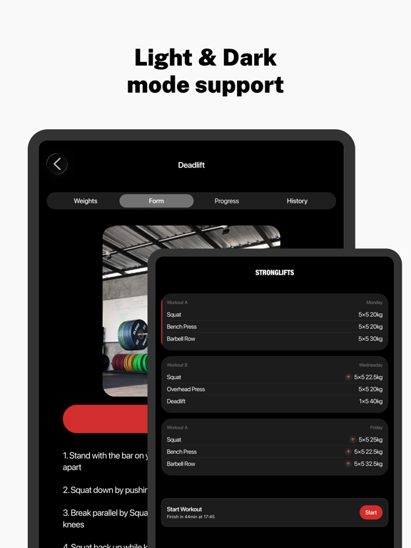 Stronglifts 5x5 Workout iPad screenshot 10 - Health & Fitness app