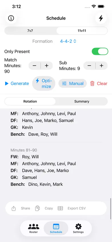 GamePlan Soccer Lineups AI screenshot 5