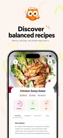 Ollie Calorie Journal screenshot
