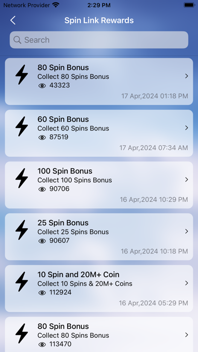 Spin Link Rewards Screenshot