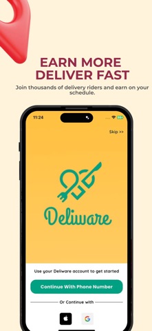 DeliWare - Delivery Partner iPhone screenshot