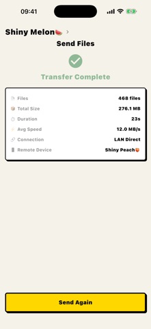 EazySend – Wi-Fi File Transfer iPhone screenshot