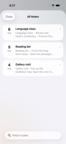 WorkNotes: Daily Notepad iPhone screenshot