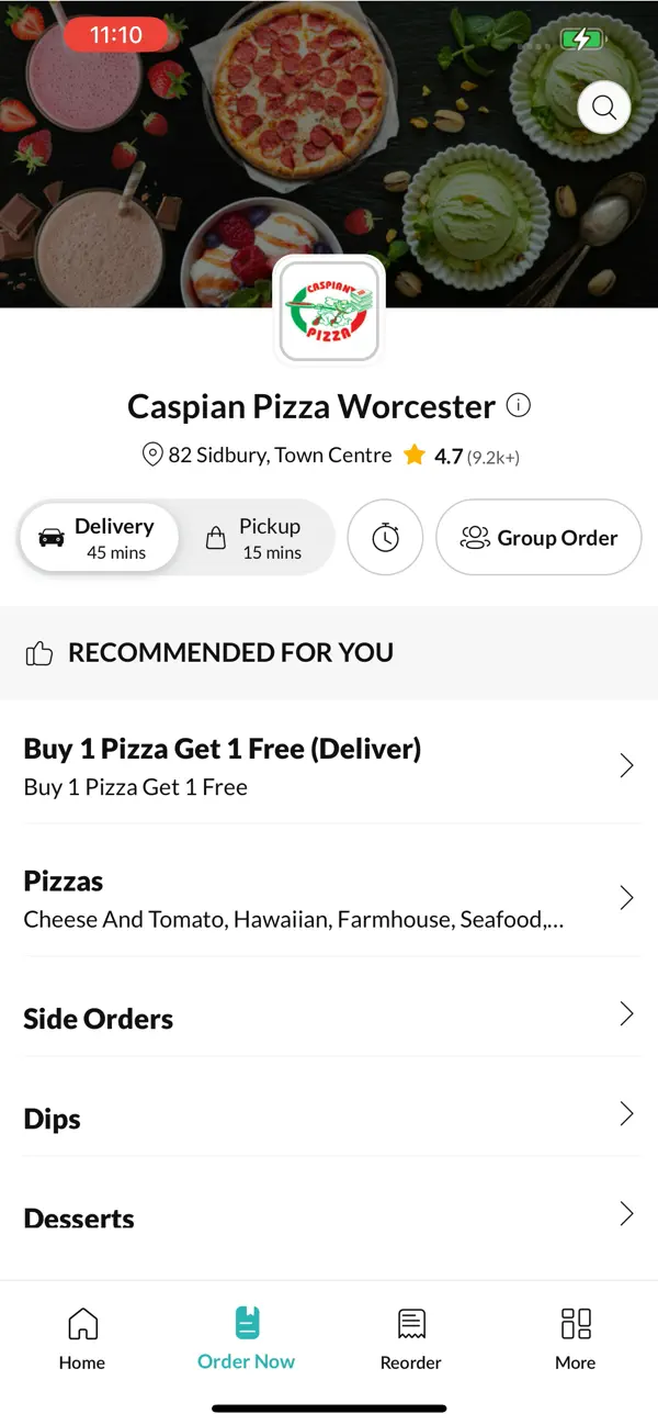 Screenshot #2 pour Caspian Pizza Worcester Town