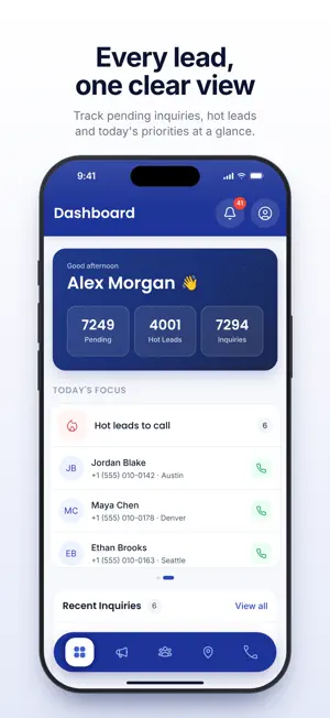 AI LMS: Lead Management CRM screenshot 1