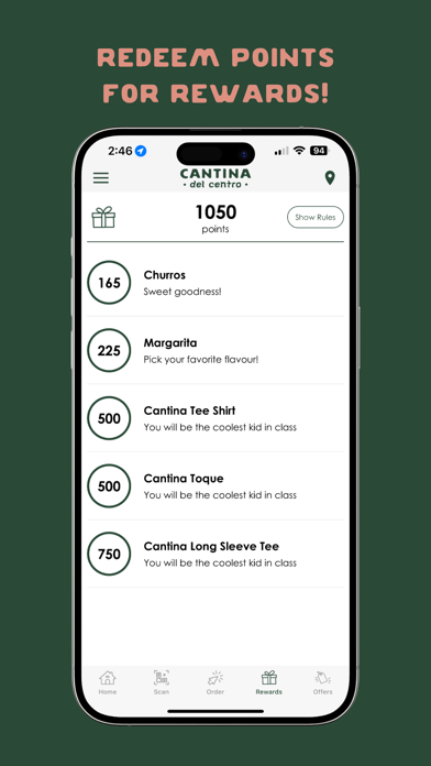 Cantina Del Centro Loyalty Screenshot