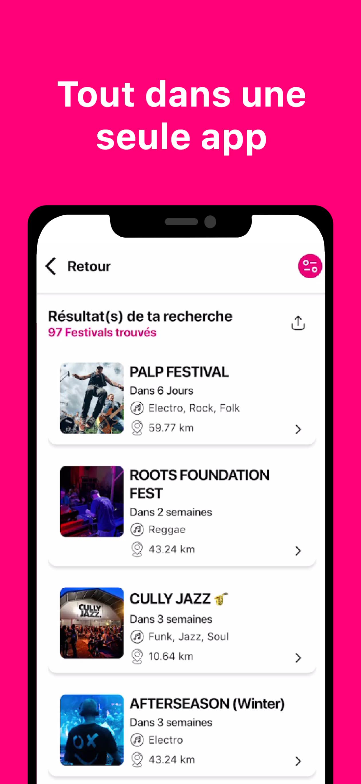 Ottentik: Festival Finder