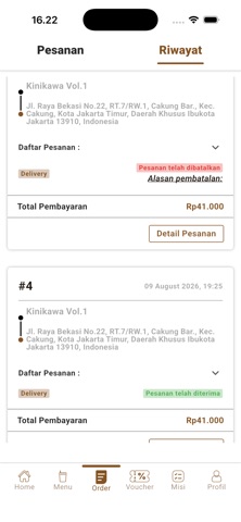 KINIKAWA COFFEE iPhone screenshot 3