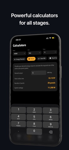 PV Master - Solar Panel System iPhone screenshot