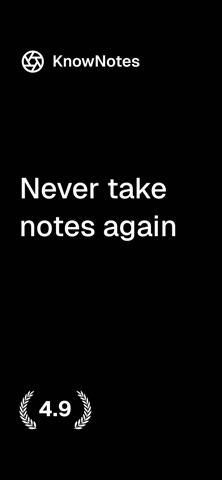 KnowNotes - AI Note Taker Screenshot 1 of 5