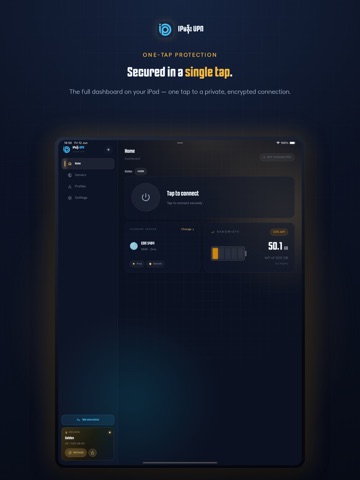 IPman VPN iPad screenshot