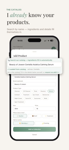 Selv Skin: Routine Tracker iPhone screenshot