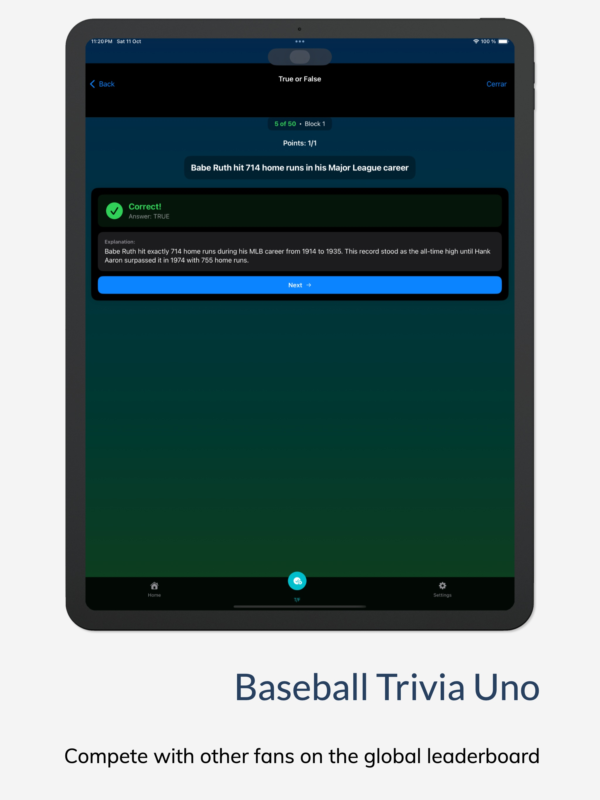 Baseball Trivia One