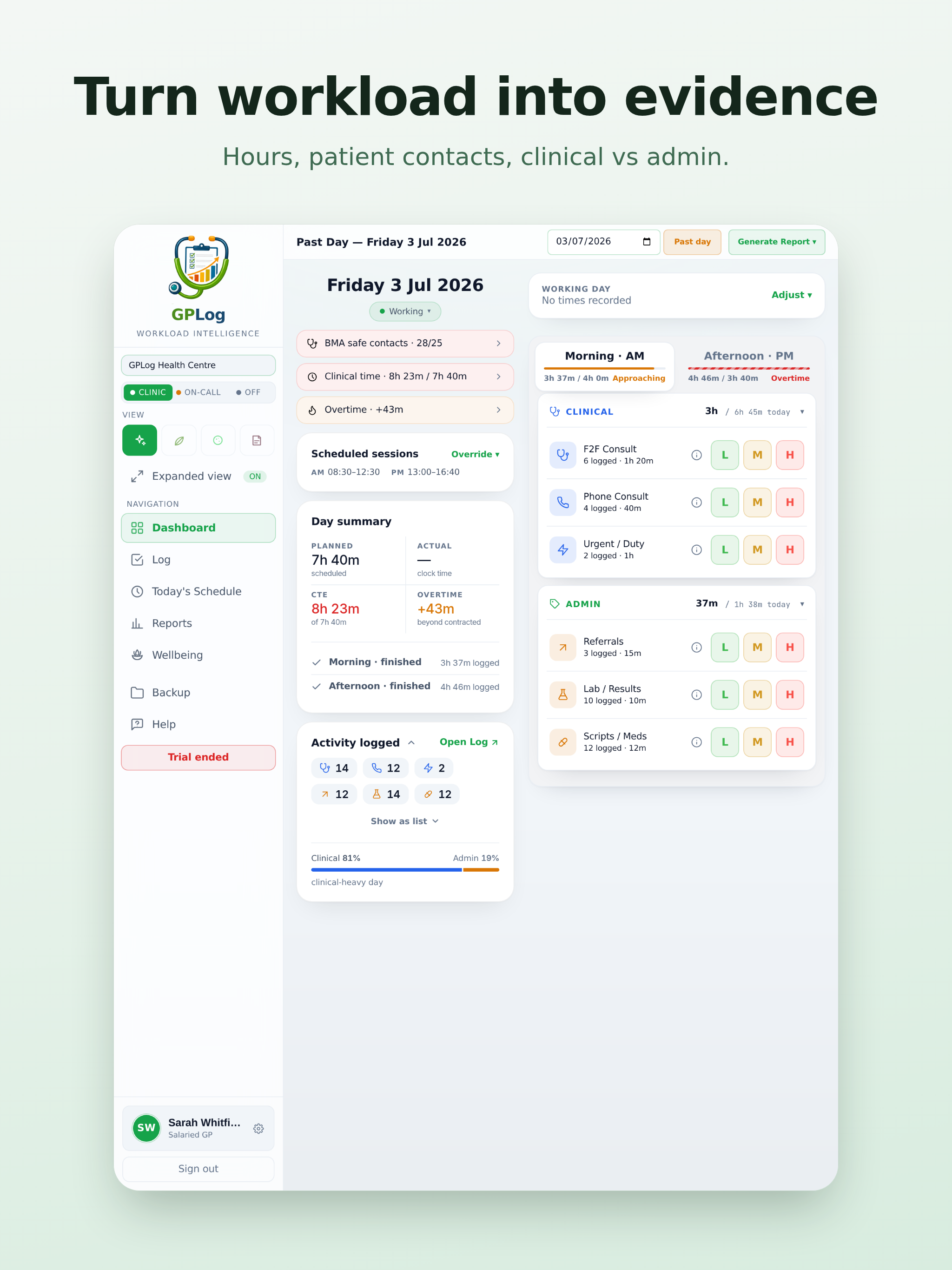 GPLog: GP Workload Tracker screenshot 6