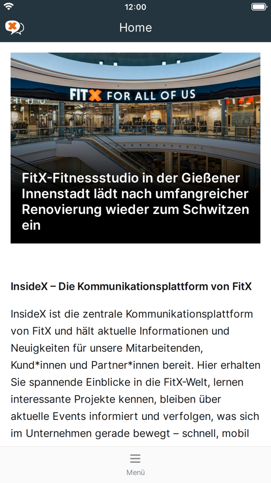 #1. InsideX (iOS) Por: FitX Verwaltung GmbH