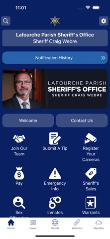 Lafourche Parish Sheriff app screenshot
