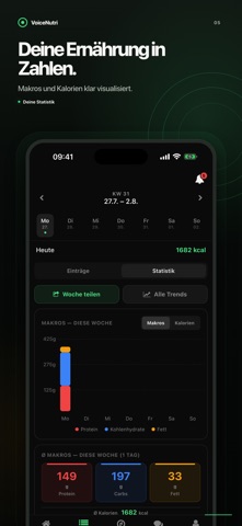 Voice Nutri iPhone screenshot