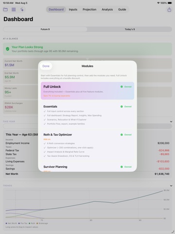 RetIQ iPad screenshot