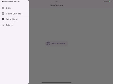 QR & Barcode Scanner/Generator iPad screenshot