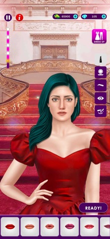 Girl Fashion Makeover Game iPhone screenshot