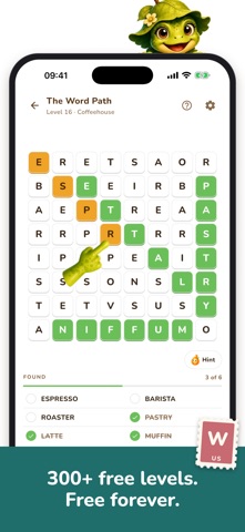 Words with Mia: Word Search iPhone screenshot