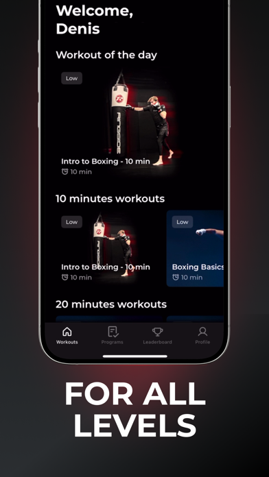 BOXR Boxing Workout & Training Screenshot