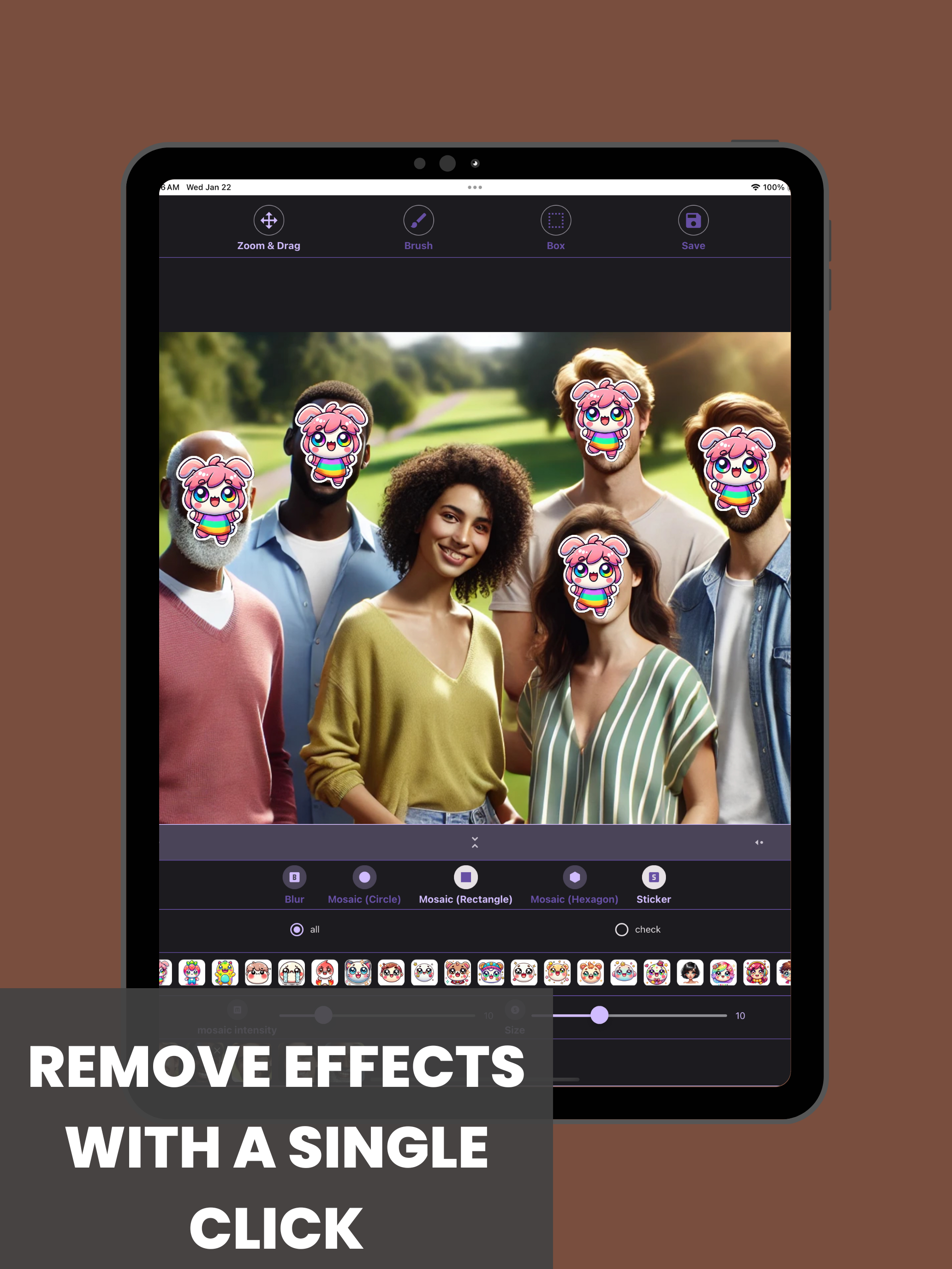 Blur & Mosaic - Auto Face blur screenshot 8