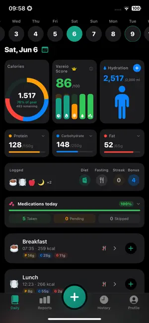 Vareio Nutri screenshot 1