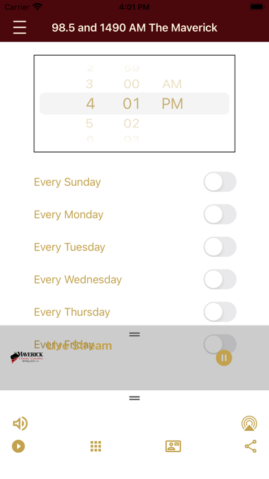 WTIQ Maverick 1490 iPhone screenshot 4 - Entertainment app