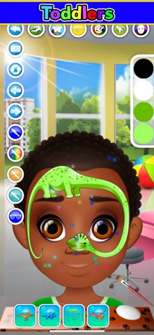 Kids Face Paint: Coloring Game iPhone screenshot