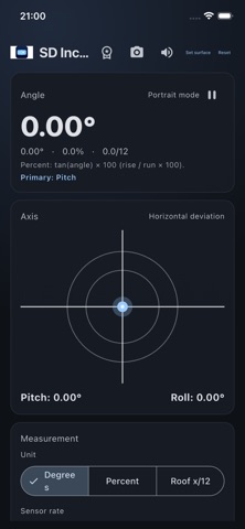 SD Inclinometer Screenshot 2 of 3