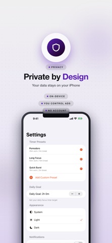 FocusForge - Deep Work Timer iPhone screenshot
