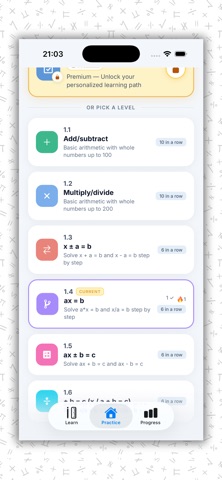 School Math Pro: Step by Step iPhone screenshot
