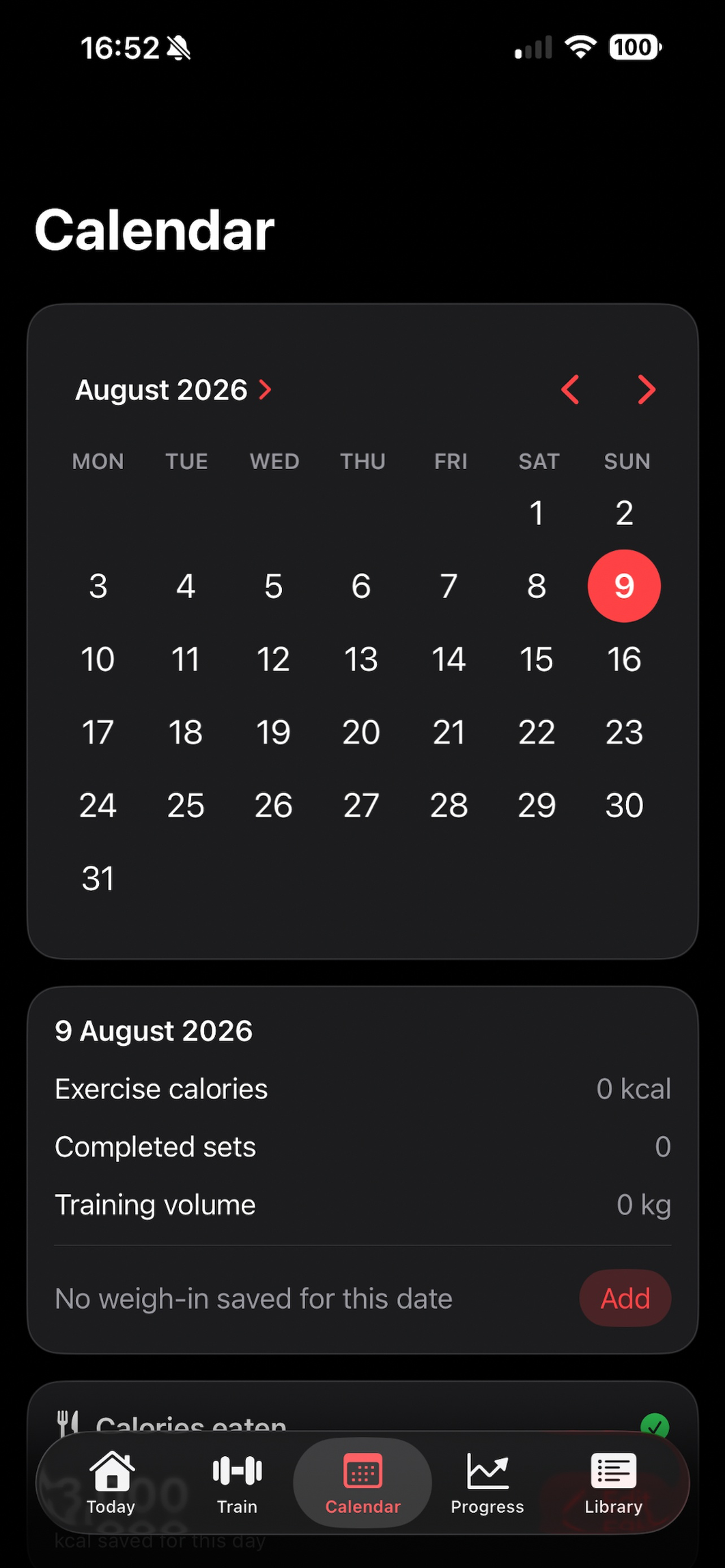 MyGymLog screenshot 2
