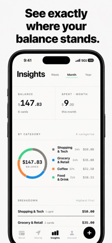 Unspent: Gift Card Wallet screenshot