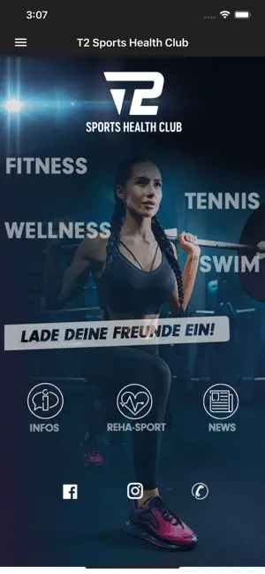 T2 Sports Health Club screenshot 1