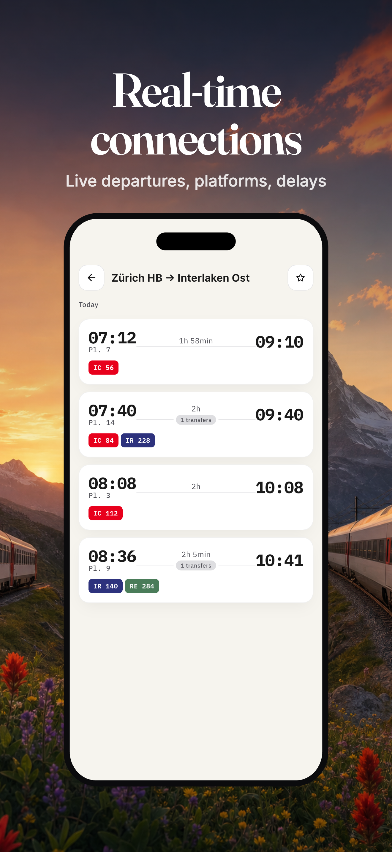 Swiss Transport: Timetable screenshot 3