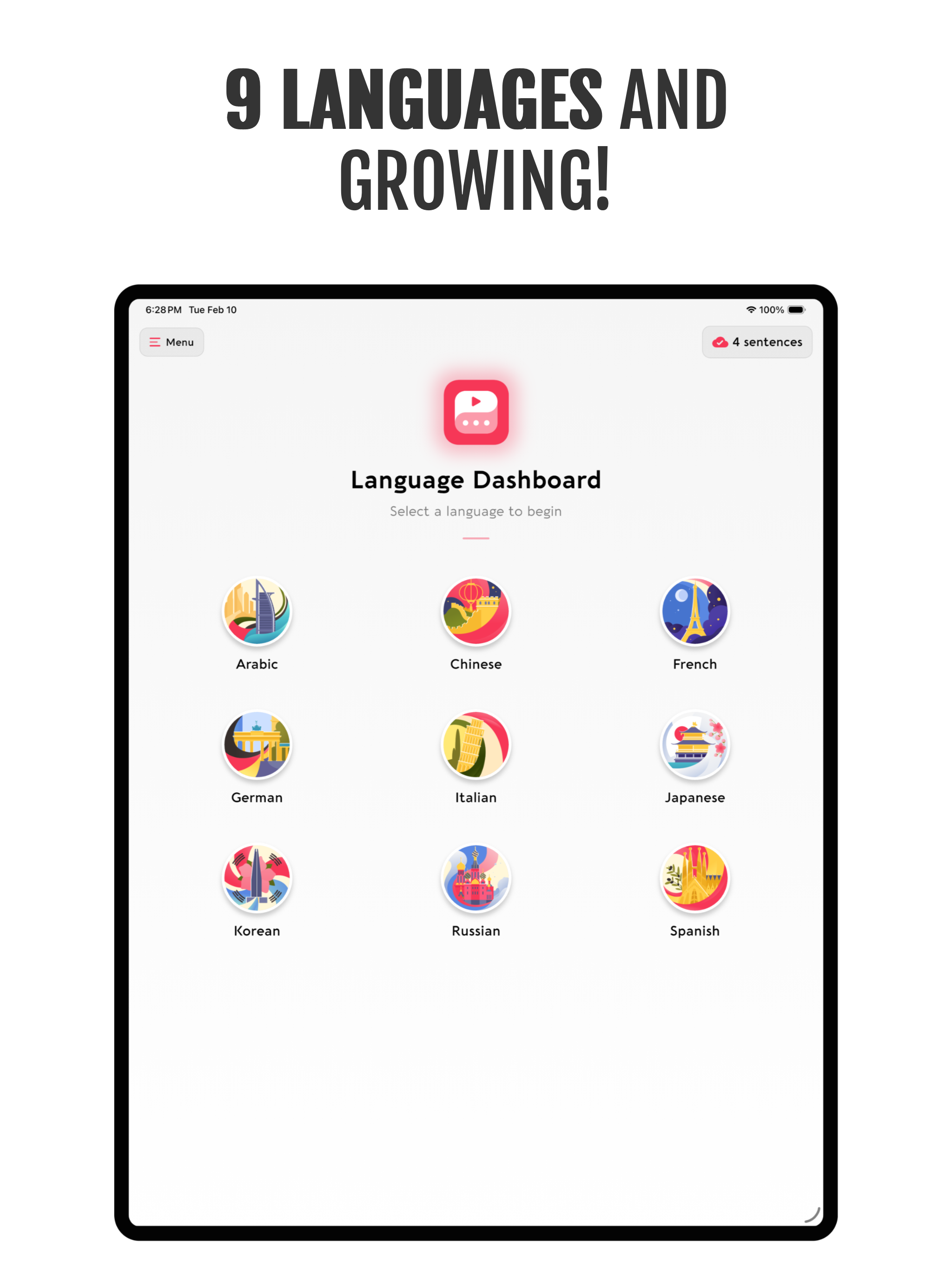 Language Dashboard