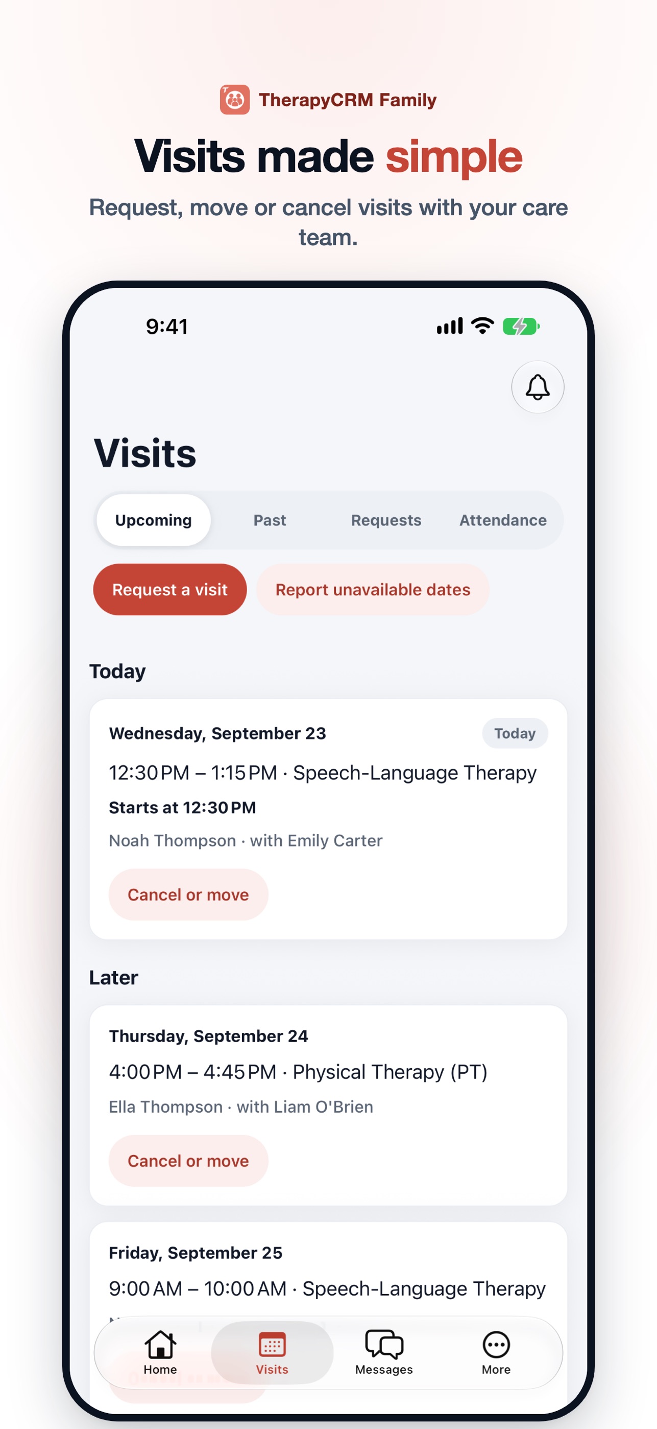 Screenshot 2 of TherapyCRM Family