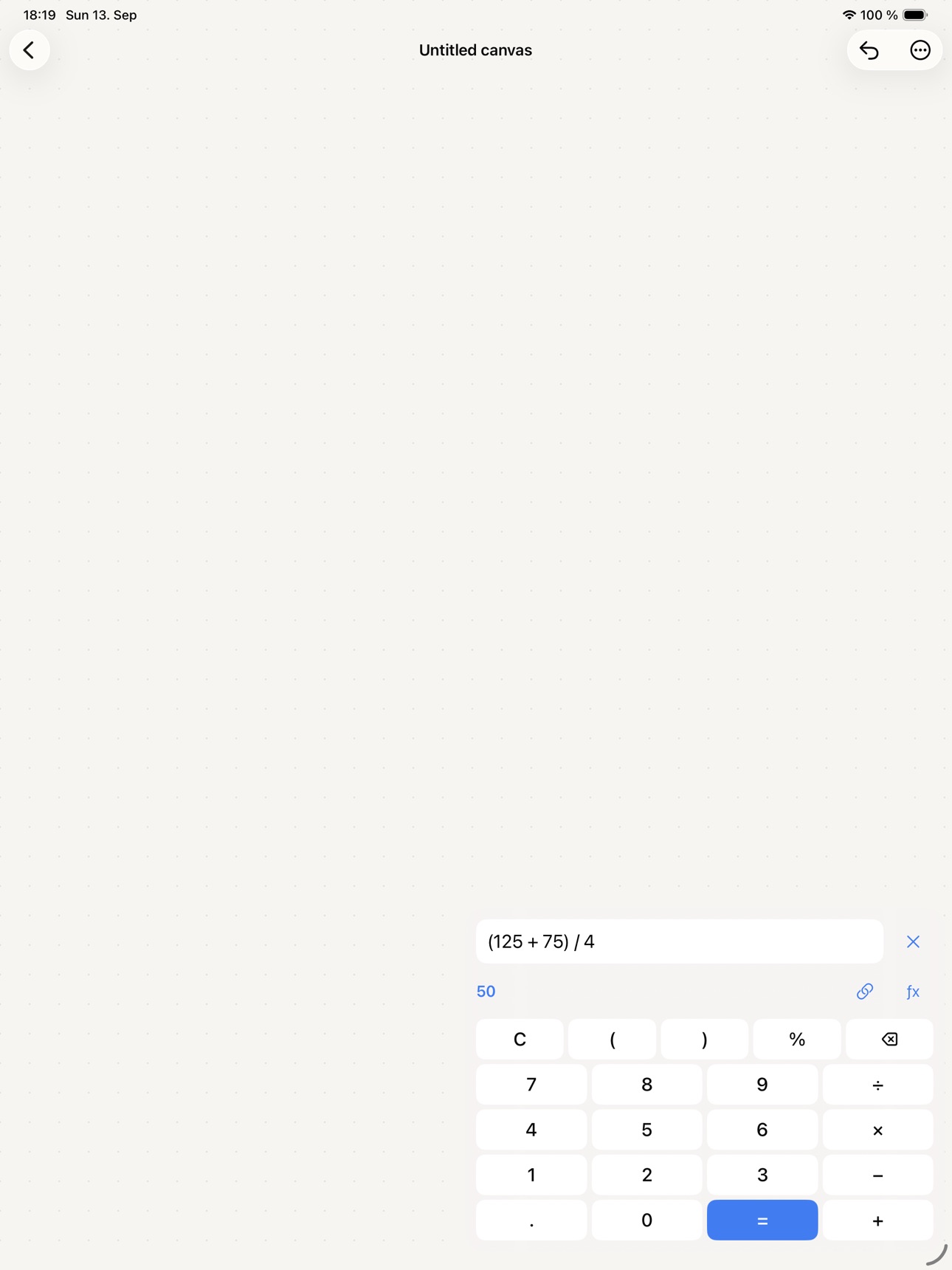 Screenshot 8 of CalcCanvas