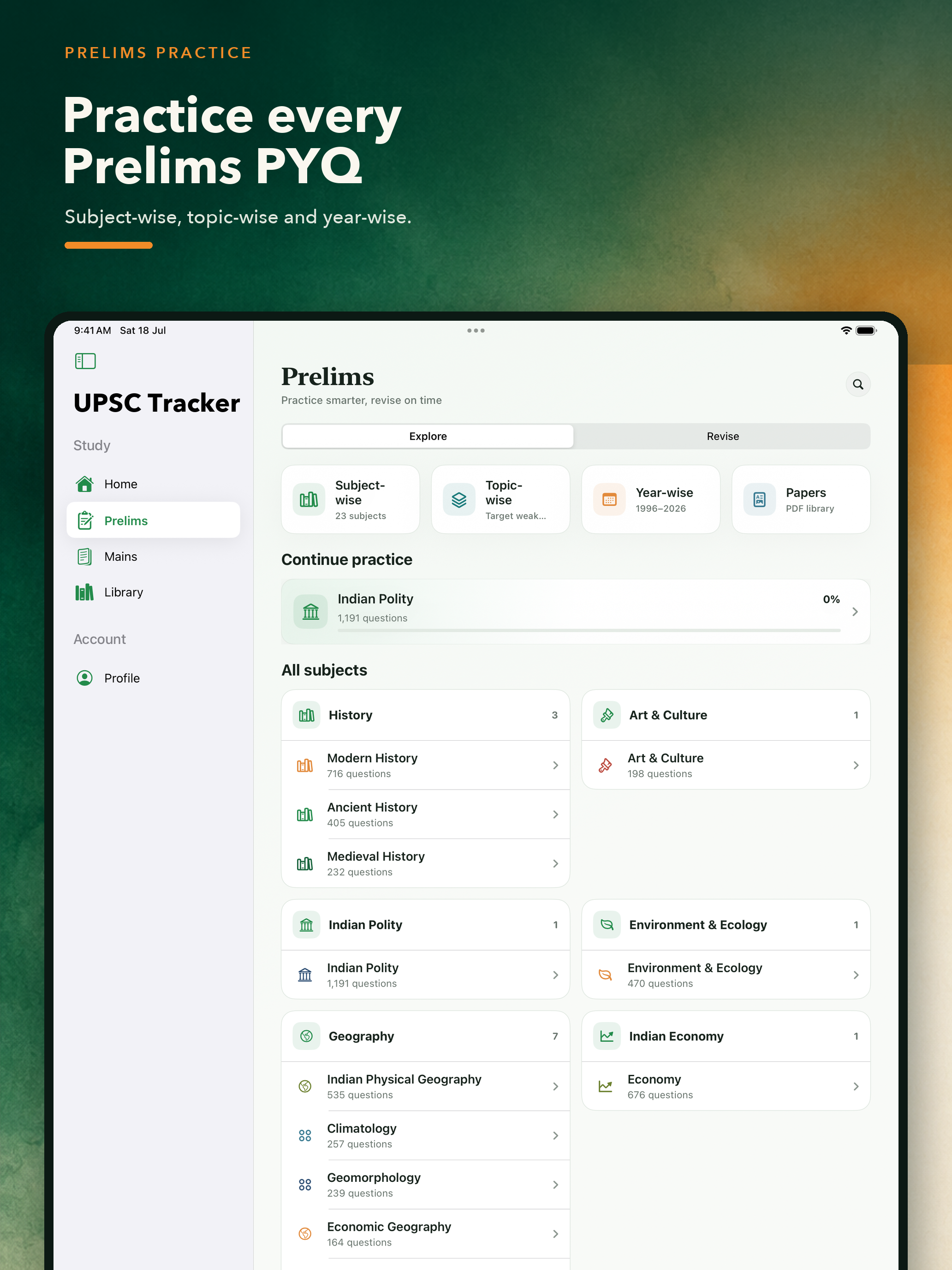 UPSC Tracker:Prelims Mains PYQ screenshot 7