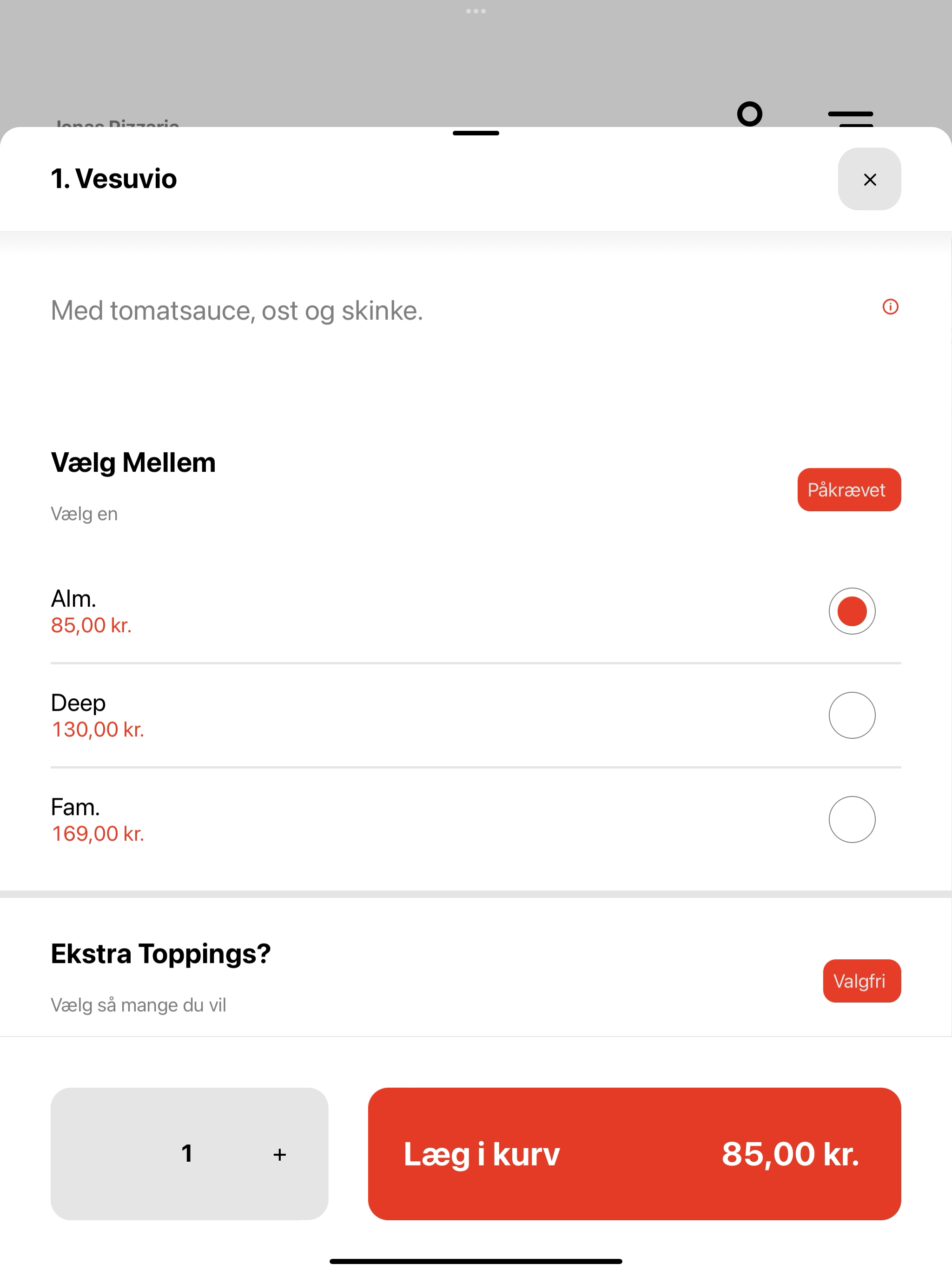 Jonas Pizzeria 2700 DK