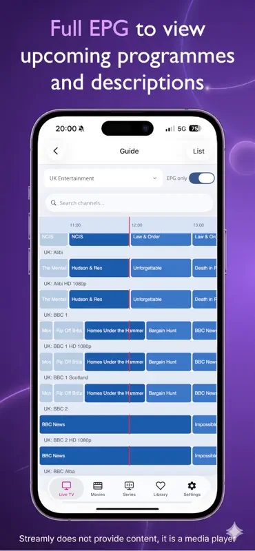 Streamly IPTV screenshot 3 of 8