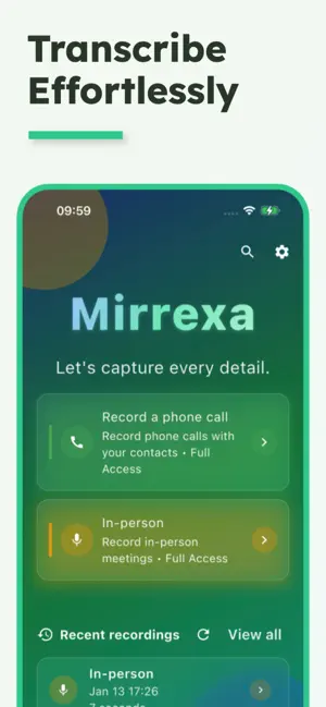 Mirrexa screenshot 2