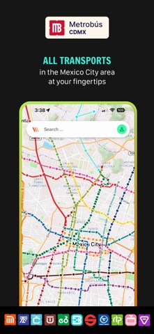 Metro & Metrobús CDMX Routes app screenshot