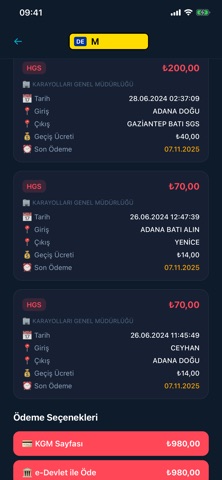 HGS Toll & Fine Tracker Screenshot 4 of 4