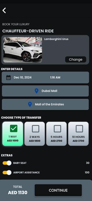 The Summit Limousine Screenshot 3 of 4
