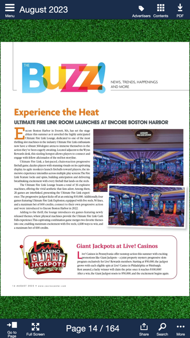 Casino Player Magazine Screenshot