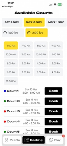 Milos Padel iPhone screenshot