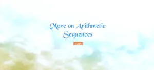 More on Arithmetic Sequences screenshot 1